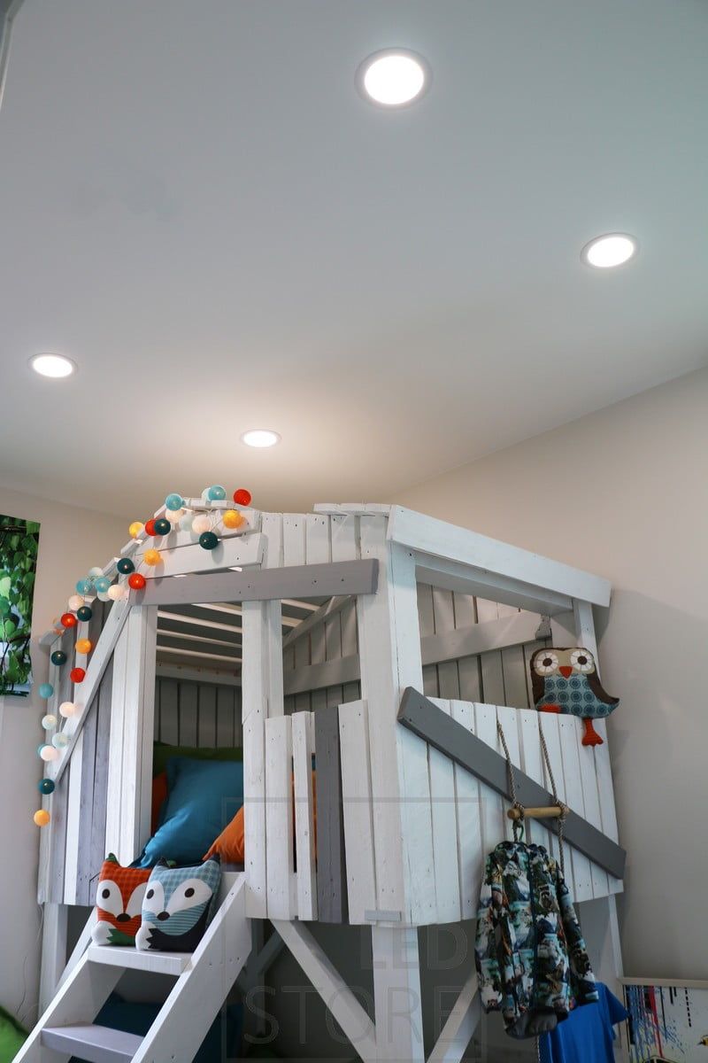 Plafond lighting in the children's room, illuminating the room with pleasant and high-quality light. Ledstore.fi